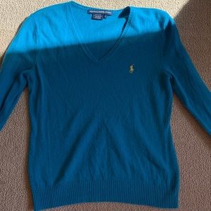 Teal Ralph Lauren sport sweater